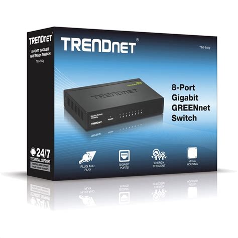 trendnet teg-s82g 8-port unmanaged gigabit greennet desktop metal housing switc|trendnet s82g.